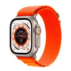 Apple Watch Ultra 1 GPS + Cellular 49 mm - Titanium Natural - Alpine loop Orange